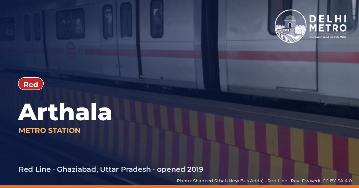 Arthala metro station, Delhi Metro