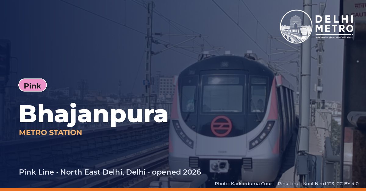 Bhajanpura metro station, Delhi Metro