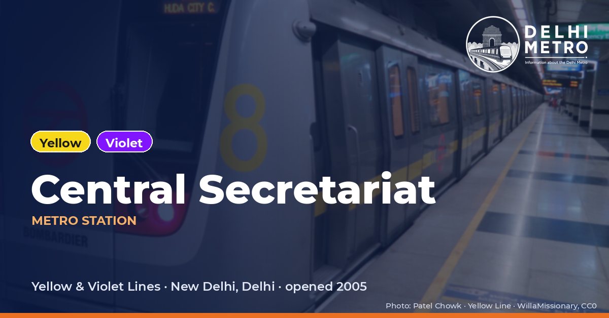 Central Secretariat metro station, Delhi Metro