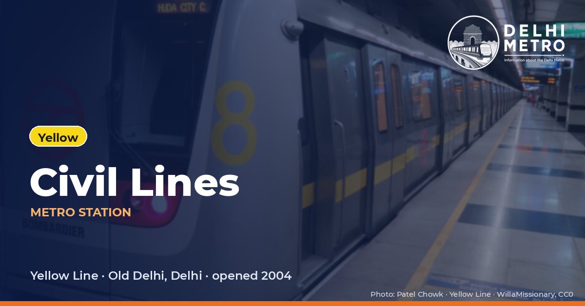 Civil Lines metro station, Delhi Metro