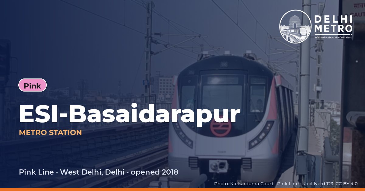 ESI-Basaidarapur metro station, Delhi Metro