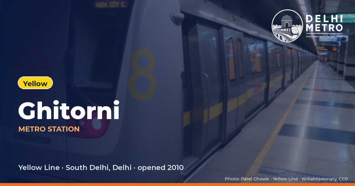 Ghitorni metro station, Delhi Metro