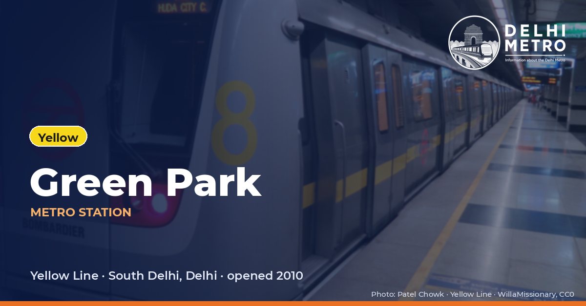 Green Park metro station, Delhi Metro