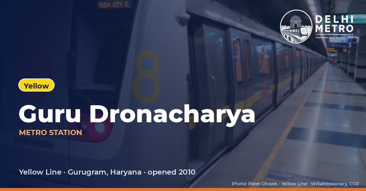 Guru Dronacharya metro station, Delhi Metro