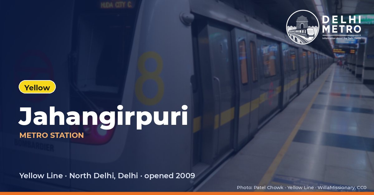 Jahangirpuri metro station, Delhi Metro
