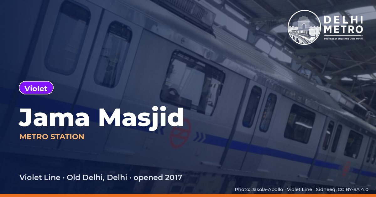 Jama Masjid metro station, Delhi Metro