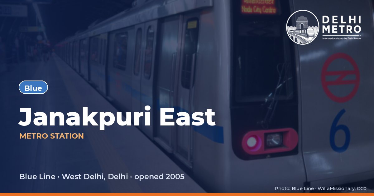 Janakpuri East metro station, Delhi Metro