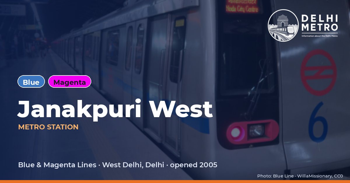 Janakpuri West metro station, Delhi Metro