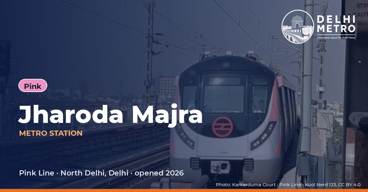 Jharoda Majra metro station, Delhi Metro