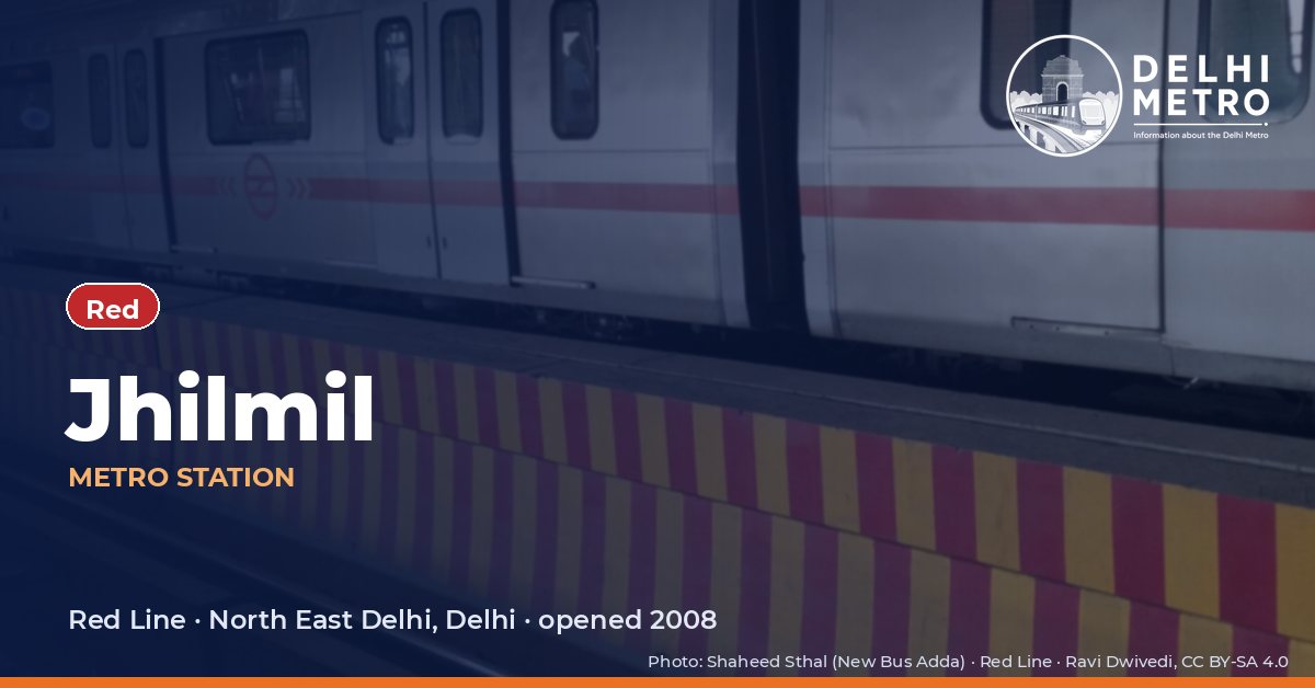 Jhilmil metro station, Delhi Metro