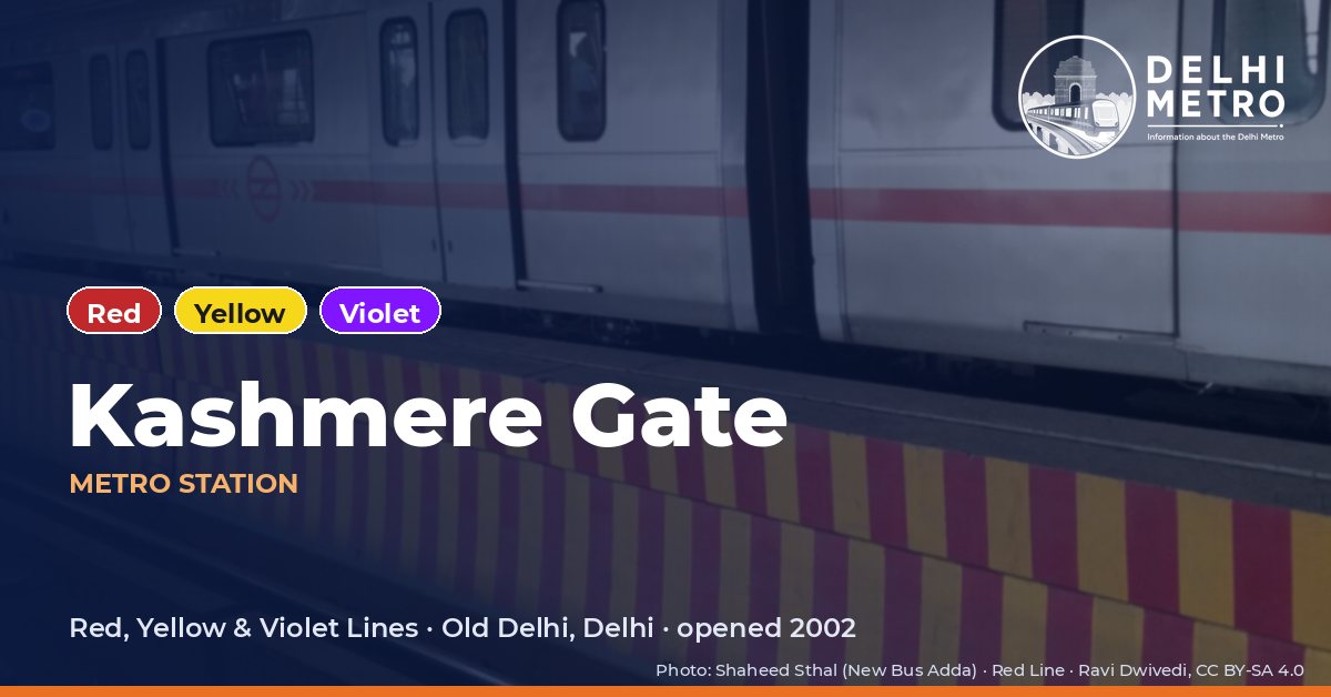 Kashmere Gate metro station, Delhi Metro