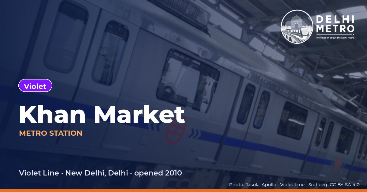 Khan Market metro station, Delhi Metro
