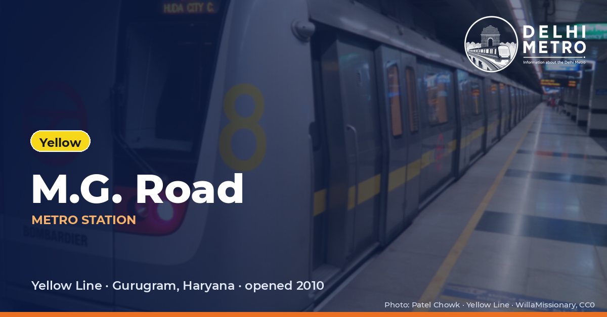 M.G. Road metro station, Delhi Metro