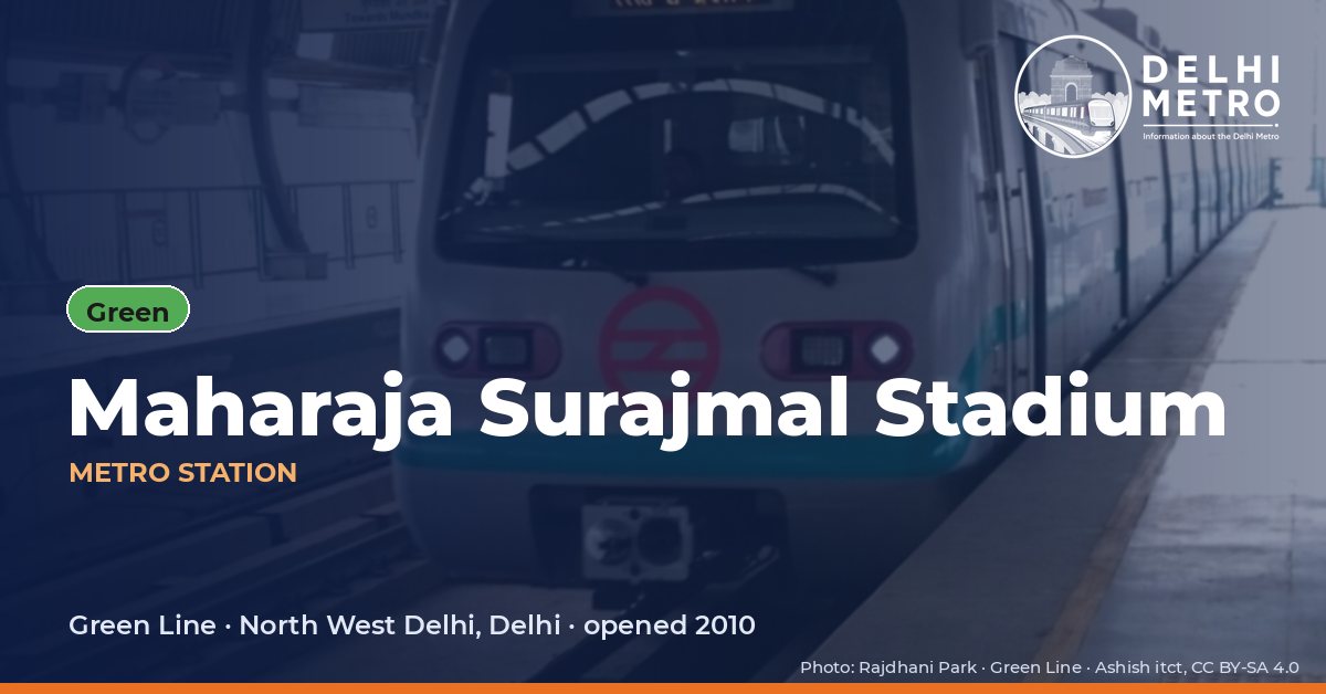Maharaja Surajmal Stadium metro station, Delhi Metro