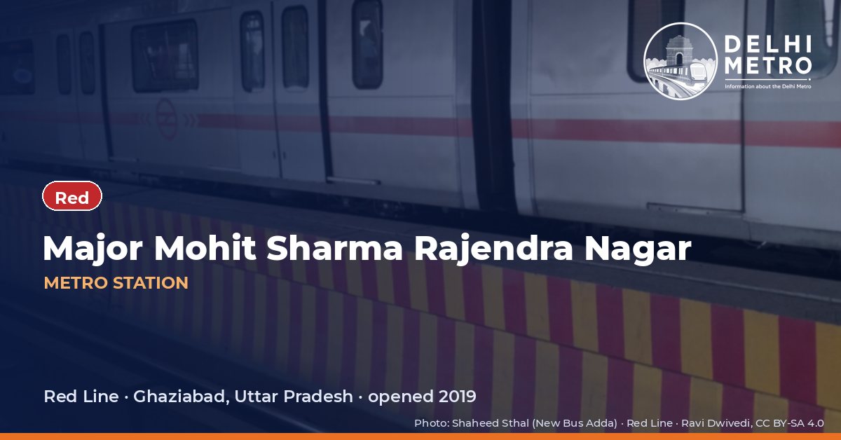 Major Mohit Sharma Rajendra Nagar metro station, Delhi Metro