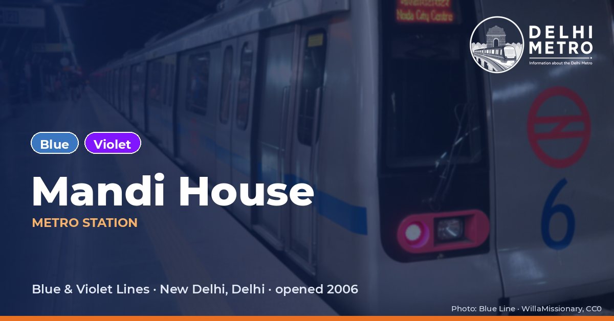 Mandi House metro station, Delhi Metro