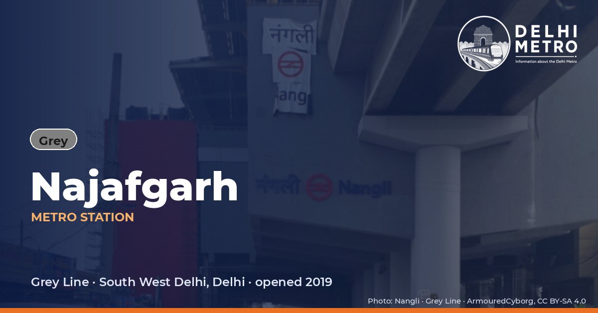 Najafgarh metro station, Delhi Metro