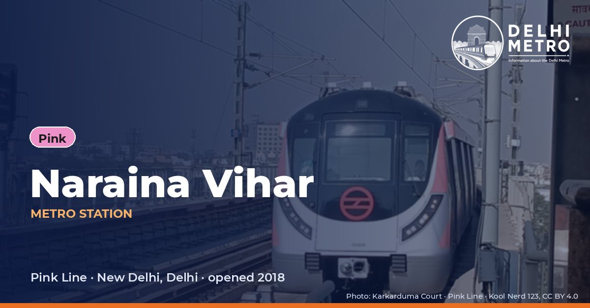 Naraina Vihar metro station, Delhi Metro