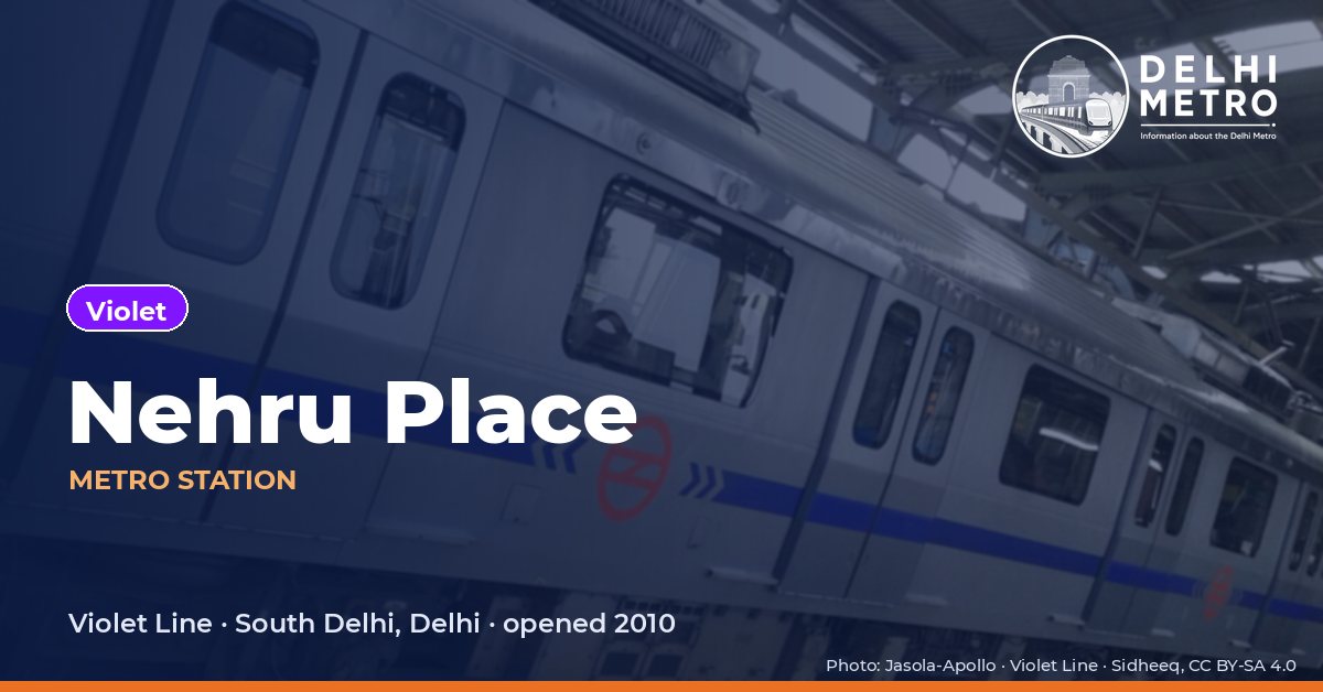 Nehru Place metro station, Delhi Metro