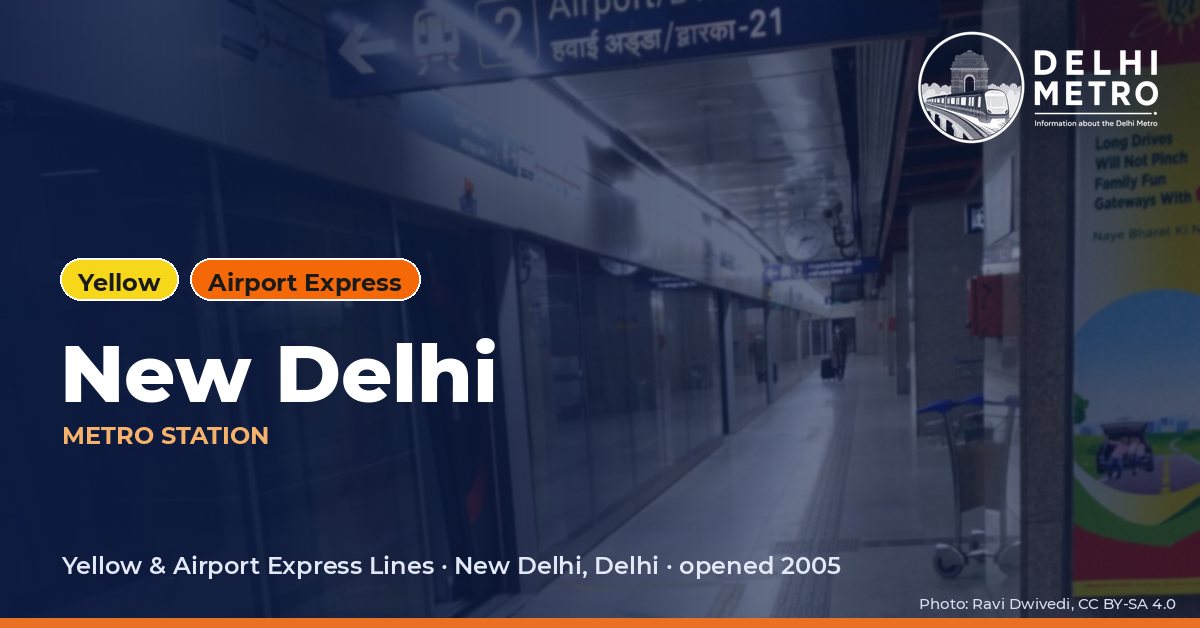 New Delhi metro station, Delhi Metro