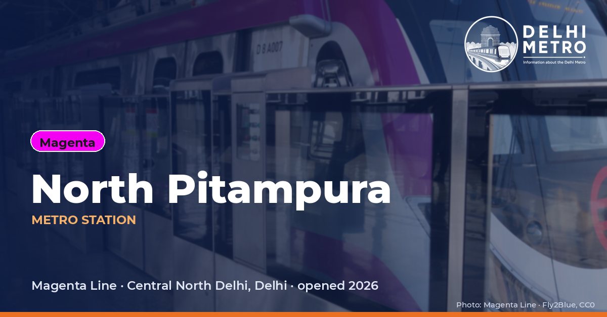 North Pitampura metro station, Delhi Metro