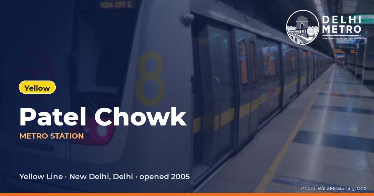 Patel Chowk metro station, Delhi Metro