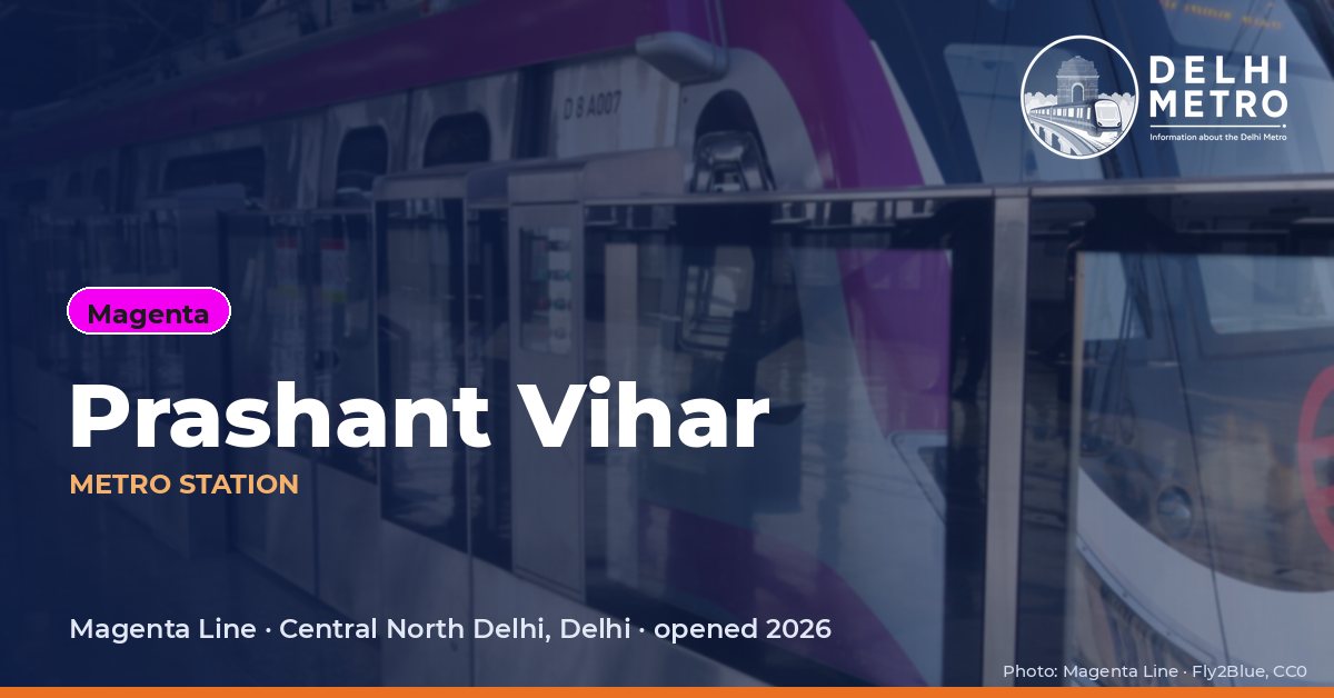 Prashant Vihar metro station, Delhi Metro