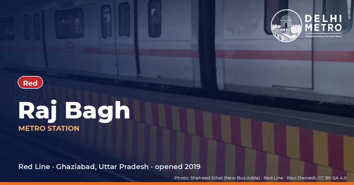 Raj Bagh metro station, Delhi Metro
