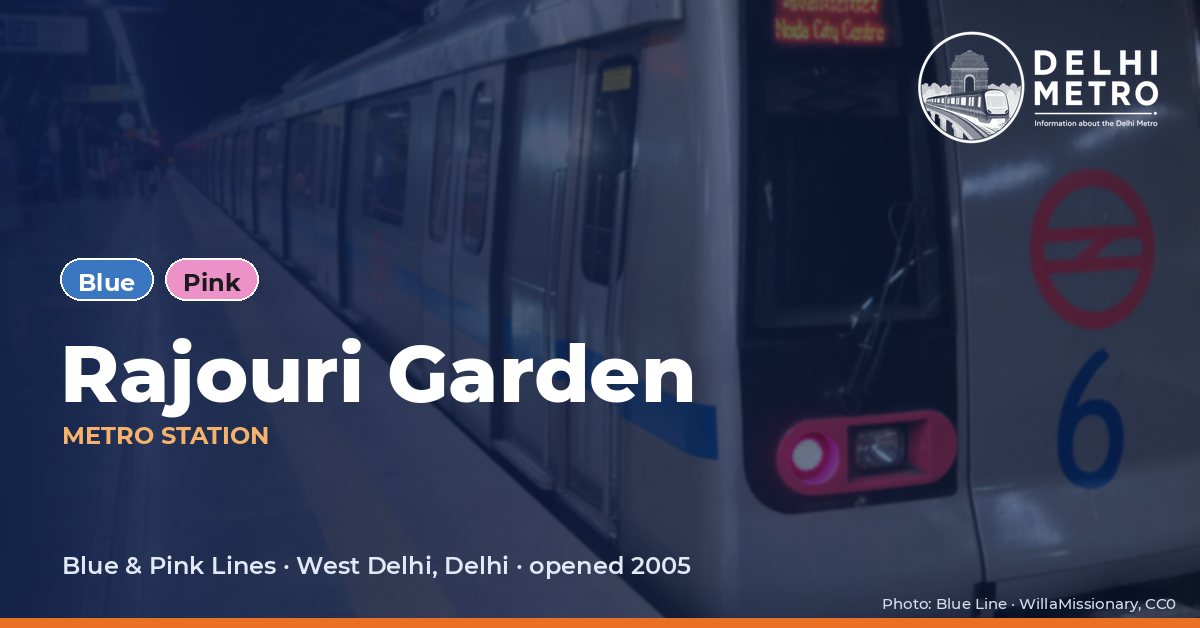 Rajouri Garden metro station, Delhi Metro