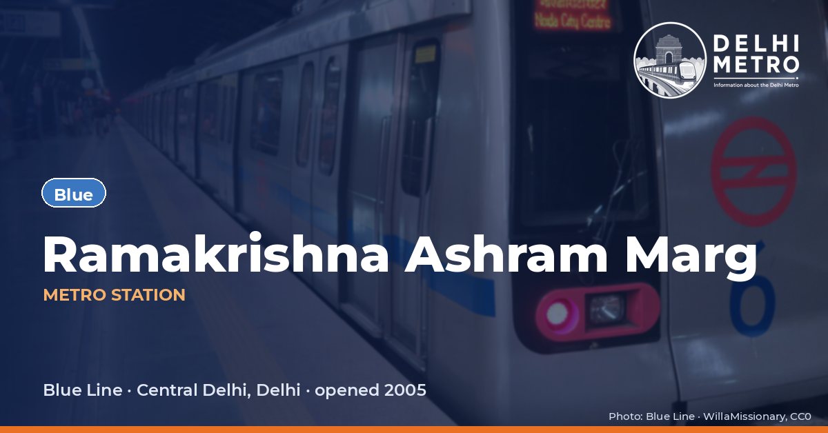 Ramakrishna Ashram Marg metro station, Delhi Metro