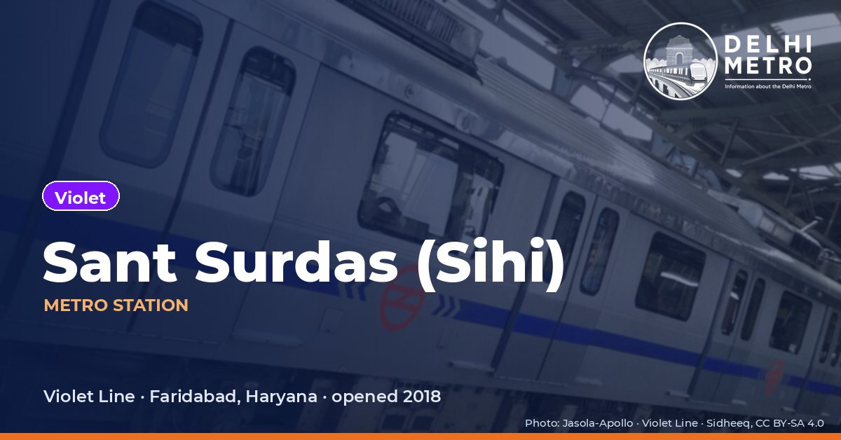 Sant Surdas (Sihi) metro station, Delhi Metro