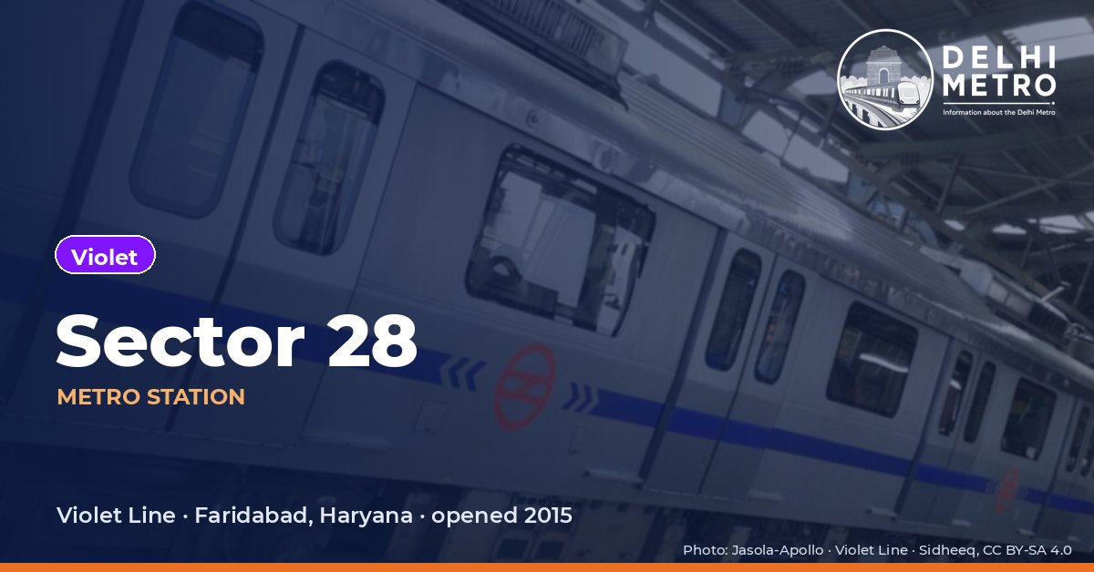 Sector 28 metro station, Delhi Metro