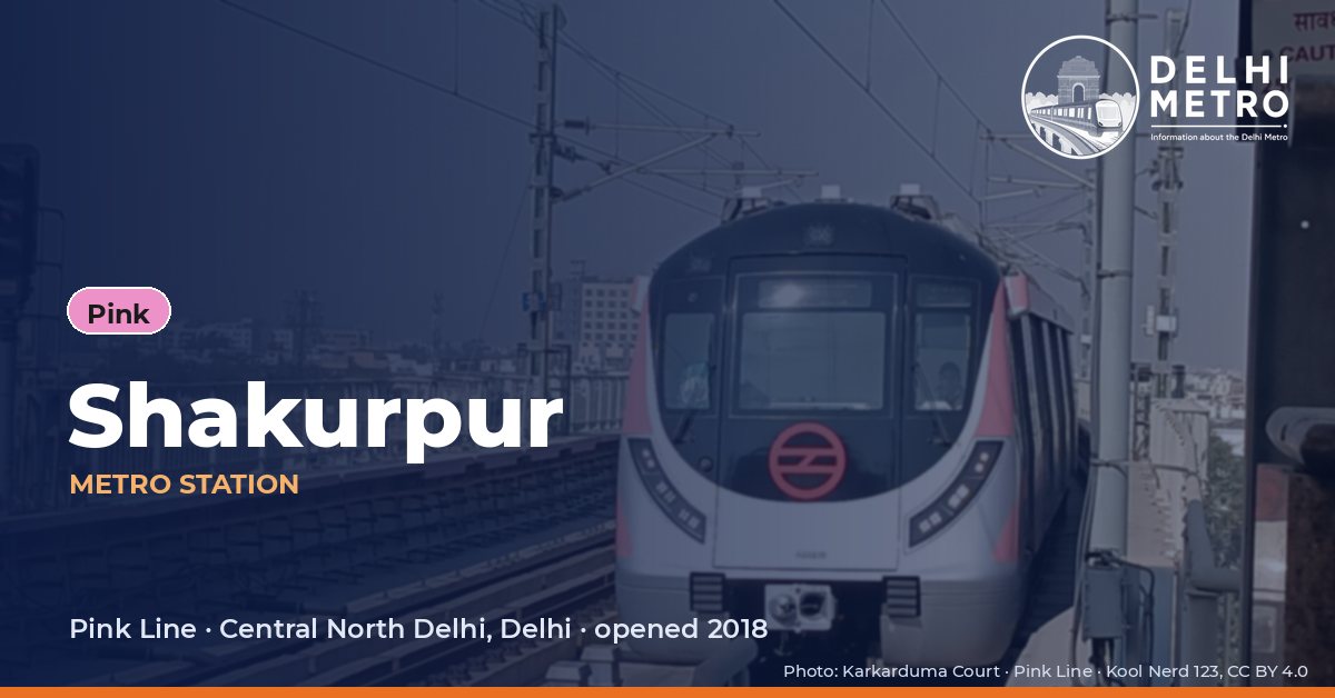 Shakurpur metro station, Delhi Metro