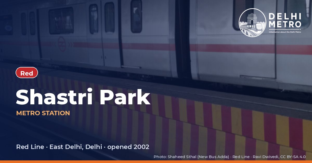 Shastri Park metro station, Delhi Metro