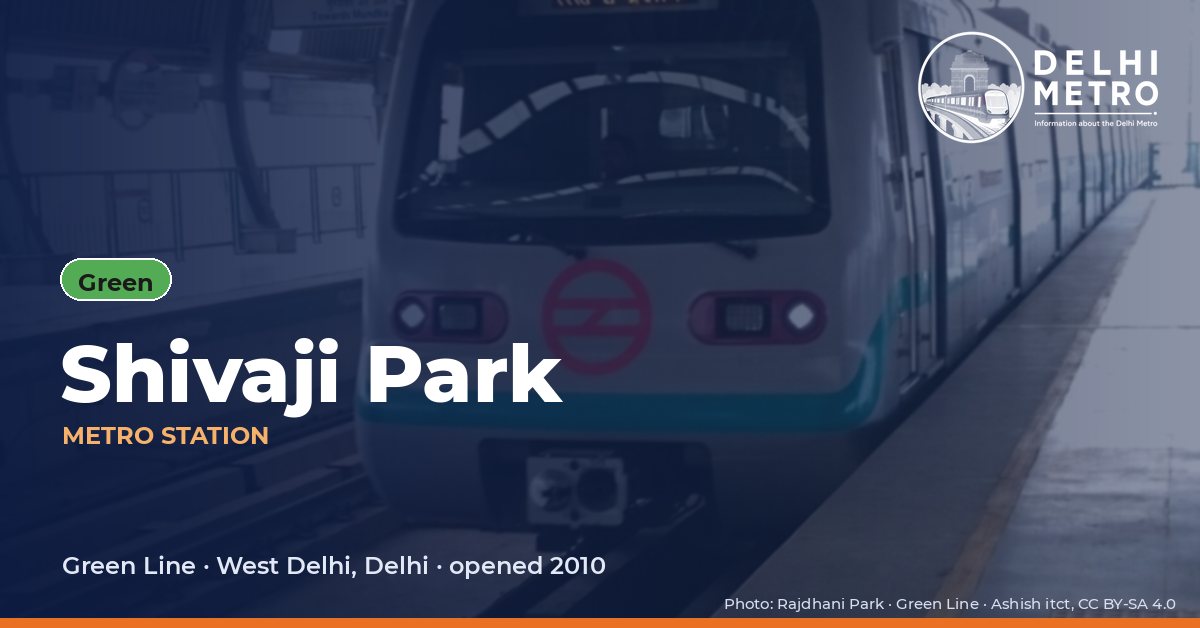 Shivaji Park metro station, Delhi Metro