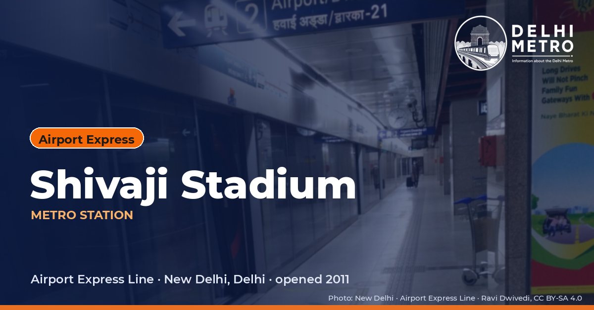 Shivaji Stadium metro station, Delhi Metro