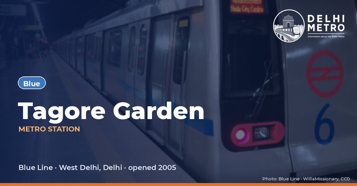 Tagore Garden metro station, Delhi Metro