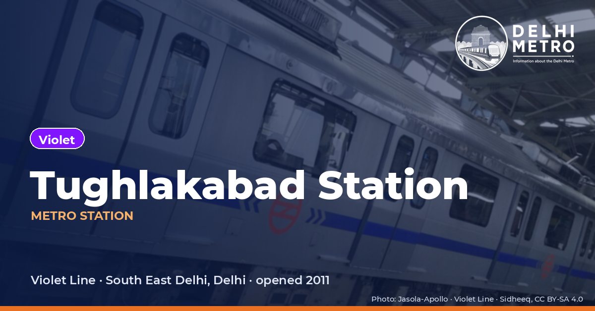 Tughlakabad Station metro station, Delhi Metro