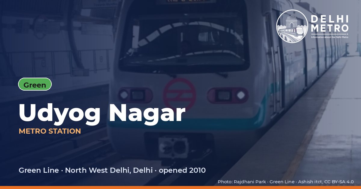Udyog Nagar metro station, Delhi Metro