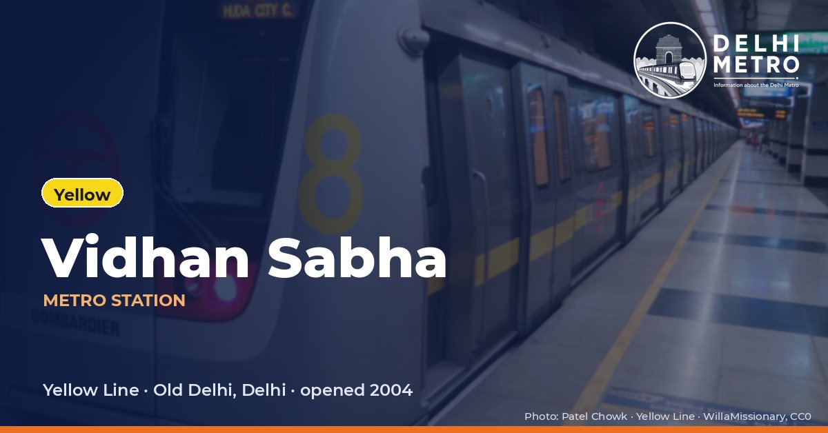 Vidhan Sabha metro station, Delhi Metro