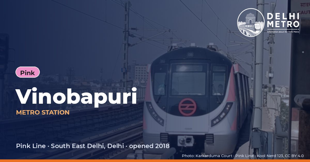 Vinobapuri metro station, Delhi Metro