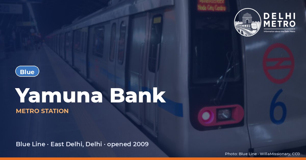 Yamuna Bank metro station, Delhi Metro